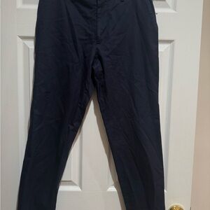 J Crew Ladlow Duca Visconti Men's Khaki Navy Pants 32/32 Slim Straight Leg